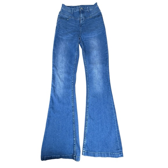 BDG Pants Womens 27x34 Bell Bottom Jeans Flare Y2K Boho - Picture 2 of 12